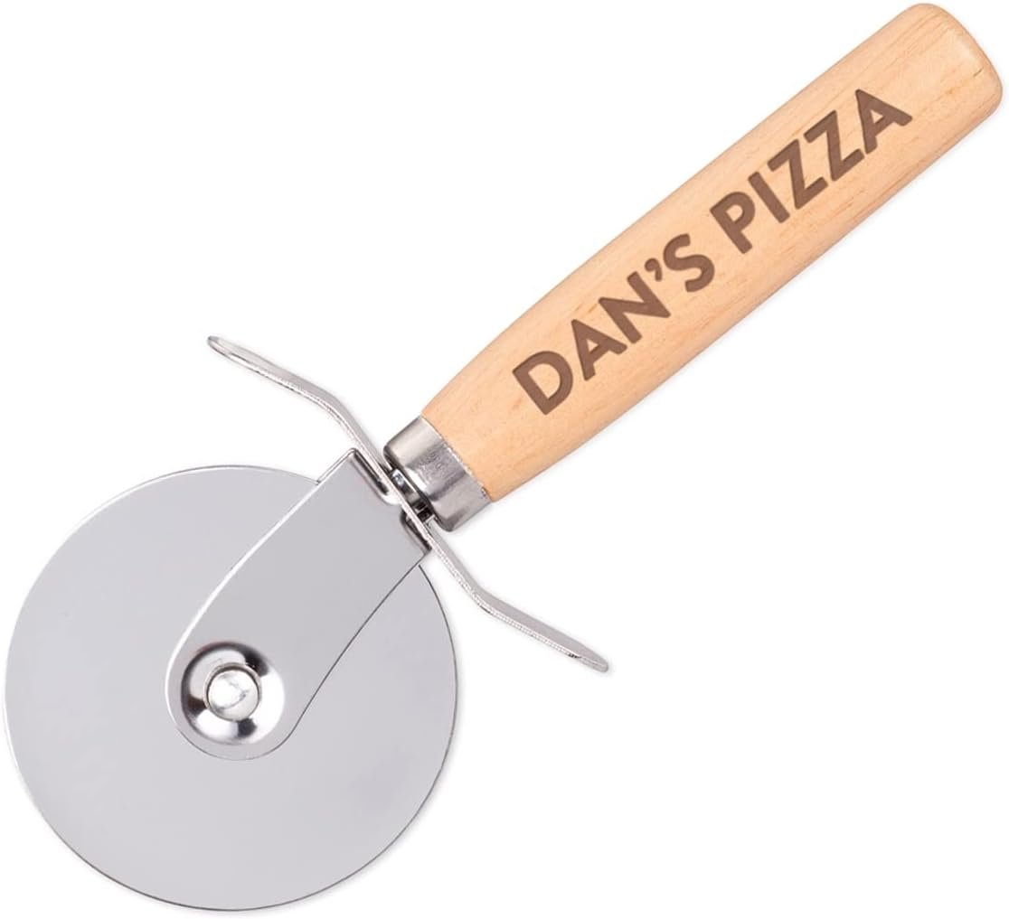 Personalised Stainless Steel Pizza Cutter