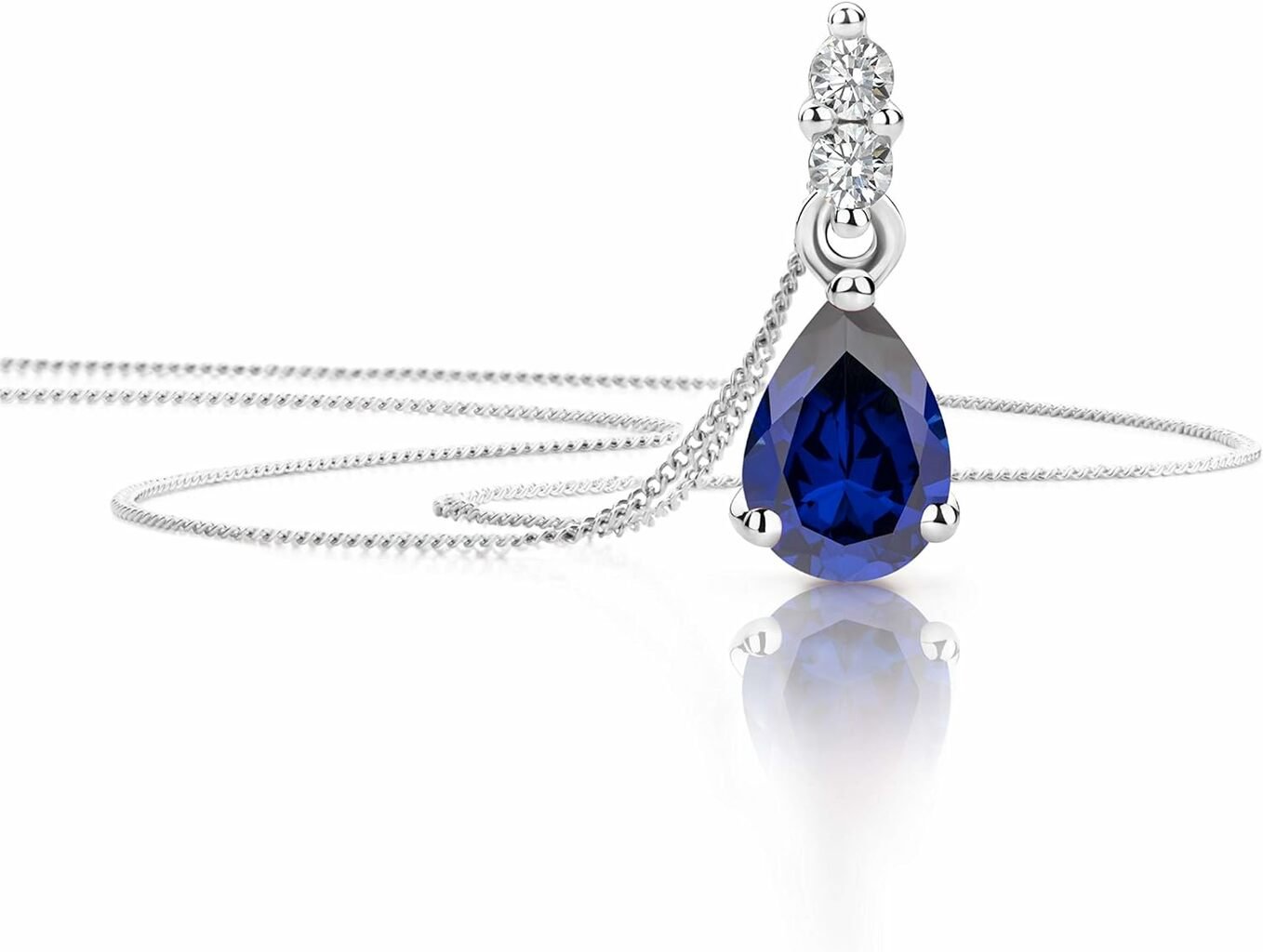 Orovi Women's Blue Sapphire Necklace